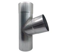 Stainless Steel Downpipe 72 Degree Branch