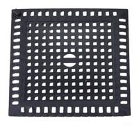 Stainless Steel Drain Cover, 123mm Square, Hair Catcher Bathroom Filter, Prevents Clogs, 304 Steel, Modern Home Sink(Black)