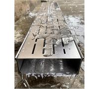 Stainless Steel Drain Cover 15/20cm - Durable Drop-in Channel Grate for Garden, Balcony, and Walkways(WxHxL15x5x100cmSet of 20)