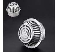 Stainless Steel Drain Cover 200mm Round, Anti-Clogging Grate for Rainwater, Trench System, 75-110-200m Opts, Sewer Inspect Plate