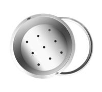 Stainless Steel Drain Cover & Frame with Embedded Grass Planting Design Drainage Holes Sewage Pit Cutout Invisible Solution for Wastewater Inspection