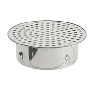 Stainless Steel Drain Cover Leaf Guard Debris Filter Insert Fitting For Outdoor PVC Pipe Floor Drainage Gutter Balcony Drain Hole Accessory(63 tubes)