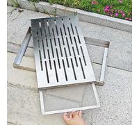 Stainless Steel Drain Cover with Frame & Metal Mesh - Outdoor Drainage Grate for Yard, Garage & French Drains - Effective Debris Filtering Solution