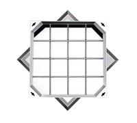 Stainless Steel Drain Cover with Reinforced Frame Durable Manhole Cover for Underground Dge Perfect for Garage and Septic Tank Applications