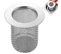 Stainless Steel Drain Filter - 304 Stainless Steel 24mm Filter | Anti Clogging Hair Catcher Basket | Drain Protector