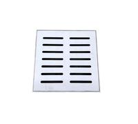 Stainless Steel Drain Grate, Outdoor Drainage Channel Cover, With Multi-hole Pattern Multi-Size Square Drainage Grate Square Floor Drain with Frame for Houseside Pavement(25x25x2cm)