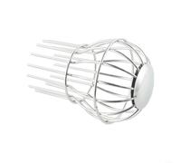 Stainless Steel Drain Grate Roof Drainage Ditch Cover Leaf Guard Gutter Screen Debris Guard Moss Guard Rain Pipe Cap Silver 50mm to 160mm(75MM)
