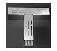 Stainless Steel Drain Grate Set - Narrow Rectangular Shower & Outdoor Channel Drains for Walkways Patios Decks Driveways and Floor Drain Systems
