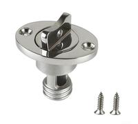 Stainless Steel Drain, Marine Oval Garboard Stopper For Boat For Kayak Bilge, 1 Inch Hole Threaded Stern Outlet Drain For Vessels