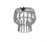Stainless Steel Drain Outdoor Roof Anti-Blocking Line Cap Drain Cover Gutter Protector Gutter Cleaning Tool(110mm)