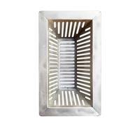 Stainless Steel Drain Strainer, Rectangular Waste Filter for Courtyard and Road Debris Protection