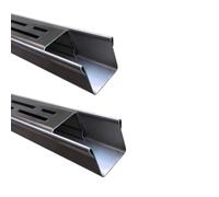 Stainless Steel Drainage Channel Set - 2-Pack Trench Drain with Grate for Efficient Water Management