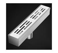 Stainless Steel Drainage Grate Set for Showers Walkways Patios & Decks - Rectangular Trench System for Efficient Outdoor Water Drainage