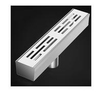 Stainless Steel Drainage Grate Set - Rectangular Shower & Outdoor Drainage System for Walkways Patios Decks Driveways and Floor Trays Gutter Solutions