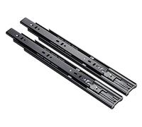 Stainless Steel Drawer Slides Soft-Close Mechanism Sliding Rail for Cabinets Smooth Operation Heavy-Duty Drawer Glides Perfect for Home and Office Use Nero-1