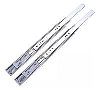 Stainless Steel Drawer Slides Soft-Close Sliding Rails Heavy-Duty Cabinet Drawer Glides Smooth-Glide Mechanism Silver Finish 180mm Easy Installation