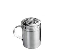 Stainless Steel Dredger Shaker with Handle for Chocolate,Cocoa,Sugar,Salt,Flour Icing Sugar Duster Spice Bottle 1/2Pcs Available (S,S-1PC)