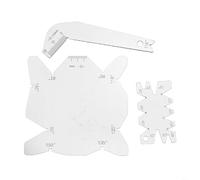 Stainless Steel Drill Bit Angle Gauge Kit 3PCS for Measurement of Drill Sharpener Angles and Apex Geometry