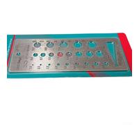 Stainless Steel Drill Bit Gauge for Metric Sizes 1.5mm to 12mm, Heavy Duty Hole Size Identifier Tool with Clear Markings for Bolts and Fasteners