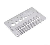 Stainless Steel Drill Gauge 0.1-1.7mm Metric Hole Stainless | Measures 0.1-1.7mm accurately, stainless steel build, metric scale, for ideal for drilling, metalworking tasks