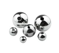 Stainless Steel Drilling Balls 1pcs Drilling Tapping Steel Ball M5 M6 Thread Half Hole Solid Stainless 10 11 12 .7 14 15~60mm for Bike Bicycles Skateboard(45mm x M5)