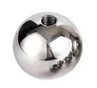 Stainless Steel Drilling Balls Threaded Steel Balls M2-M12 5-60mm Stainless Solid Half-Hole Beads Spherical Nut Metal Ball Heads(M10(1pcs),12mm)