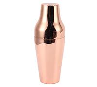 Stainless Steel Drink Shaker, French Style 2 Section Cocktail Shaker, Martini Mixer with Smooth Satin Finish for Bar Home Camping Picnic Use, Rust and Dishwasher Safe (Rose Gold)