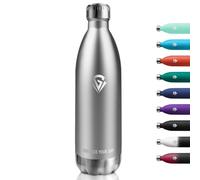Stainless Steel Drinking Bottle 1000 ml BPA-Free Metal Thermos Flask Double-Walled Carbonated Suitable for Camping Children Fitness Sparkling Sports Travel Boys Girls