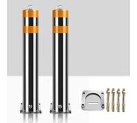 Stainless Steel Driveway Securi Bolds Weather Resistant Parking Posts 19.6in Height Pack of 2 for Proper Protect & Safe