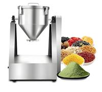 Stainless Steel Dry Powder Mixer, Electric Cone Shape Granule Mixer for Feed, Grain, Flour, Salt, 10L Capacity, 360° Rotation, Adjustable Speed