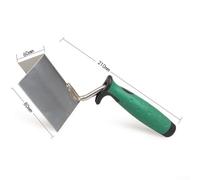 Stainless Steel Drywall Corner Trowel Set - 90° Internal & External Plastering Finishing Tool for Smooth Wall Corners, Lightweight 210 mm (8.26")(Outer CONER)