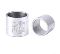 Stainless Steel Du Bushing For Fox For Rockshox For Manitou Rear Shock 12.7mm Id Self Lubricating Sleeve Mountain Bike Suspension Repair Kit Silver 2 Pack