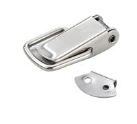 Stainless Steel Duck Billed Toggle Latch Spring Loaded Toggle Latch Hasps Stainless Steel Tension Clasp 27x63mm Silver(Silver 3)