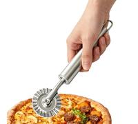 Stainless Steel Dumpling Cutter with Ergonomic Handle | Corrugated Pastry Cutter Roller Lattice Decoration | Precise Cutting Pasta Wheel | Durable Kitchen Tool | Accessory