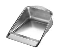 Stainless Steel Dust Pan Portable Dustpan Durable Tool Compact Cleaning Aid Strong Household Accessory | Small Metal Dustpan for Room