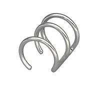 Stainless Steel Earrings for Girls Boys, Stud Silver Black Gold 3PCS Ear Cuff Women Studs