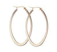 Stainless Steel Earrings Hoops, Hoop Earrings Silver/Black/Gold Big Round 30MM-60MM Earrings Hoop for Women