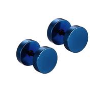 Stainless Steel Earrings Women and Men, Stud Earrings Silver/Black/Gold Round 3MM-14MM Stud Earrings Womens Set