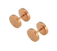 Stainless Steel Earrings Women and Men, Stud Earrings Silver/Black/Gold Round 3MM-14MM Stud Earrings Womens Set