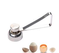 Stainless Steel Egg Cracker Cutter Raw/Soft Hard Boiled Egg Shell Removal for Breakfast Kitchen Tool