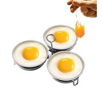 Stainless Steel Egg Poacher, High-Quality 304 Stainless Steel Cooker, 3-Cup Poached Egg Maker Cups, for Egg Home Kitchen