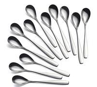 Stainless Steel Egg Scoop Set of 12 - 5.5 in Soft Boiled Egg Spoons for Dessert, Tea, Coffee, Ice Cream