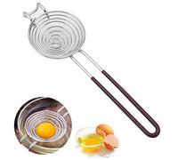 Stainless Steel Egg Separator,Extended Handle Egg Yolk Separator Egg Separator Egg Yolk White Divider Easy Storage for Kitchen Baking Tool