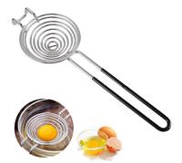 Stainless Steel Egg Separator,Extended Handle Egg Yolk Separator Egg Separator Egg Yolk White Divider Easy Storage for Kitchen Baking Tool