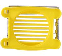 Stainless Steel Egg Slicer Metal Egg Cutter Divider Multifunctional 2 In 1 Boiled Egg Splitter For Sandwiches Mushroom Strawberry Salad Preserved Egg Ham Banana,Yellow Egg Splitter Tool