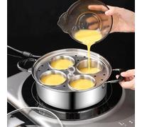 Stainless Steel Egg Steamer, Mini Cake Steamer, Thickened Multifunctional Kitchen Cooking Tool, For Steaming A Variety Of Items, Sliver