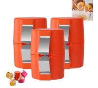 Stainless Steel Egg Topper Cutter - Shell Opener, Handheld Cracker Tool, Portable Separator (3, Orange)
