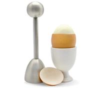 ICO Stainless Steel Egg Shell Opener and Egg Peeler, Stainless Steel Egg Topper and Boiled Egg Peeler