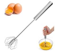 Stainless Steel Egg Whisk | Stainless Steel Wire Whisk Hand Push Blender Mixer | Hand Blender for Baking, Coffee & Cooking | Brunch Whisk Steel Wire - Ergonomic Handle