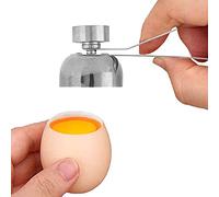 Stainless Steel Eggshell Cutter, Egg Topper Eggshell Cutter,Stainless Steel,Egg Cracker Opener Remover Egg Cracker Opener Remover Egg Open Tool for Raw Soft Hard Boiled Egg